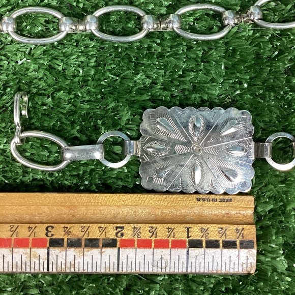 Vintage 60s Hippie LOVE Conch Chain Belt 50\